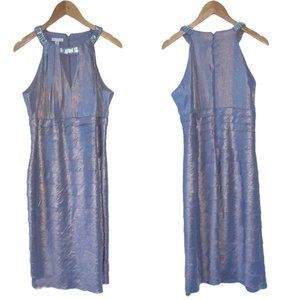 Gorgeous London Times Lavender Shimmer Cocktail Dress Size 12